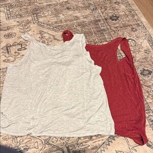 Zyia Red and Gray Tank Tops size xl
